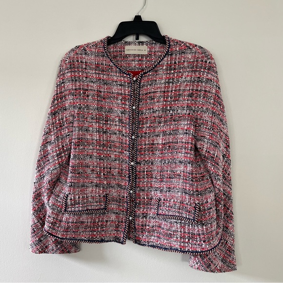 PURIFICACION GARCIA pearl button multicolor boucle tweed jacket blazer M/L 44 EU - Picture 4 of 17